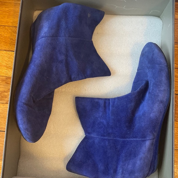 Cobalt blue Ankle boots - Picture 1 of 6
